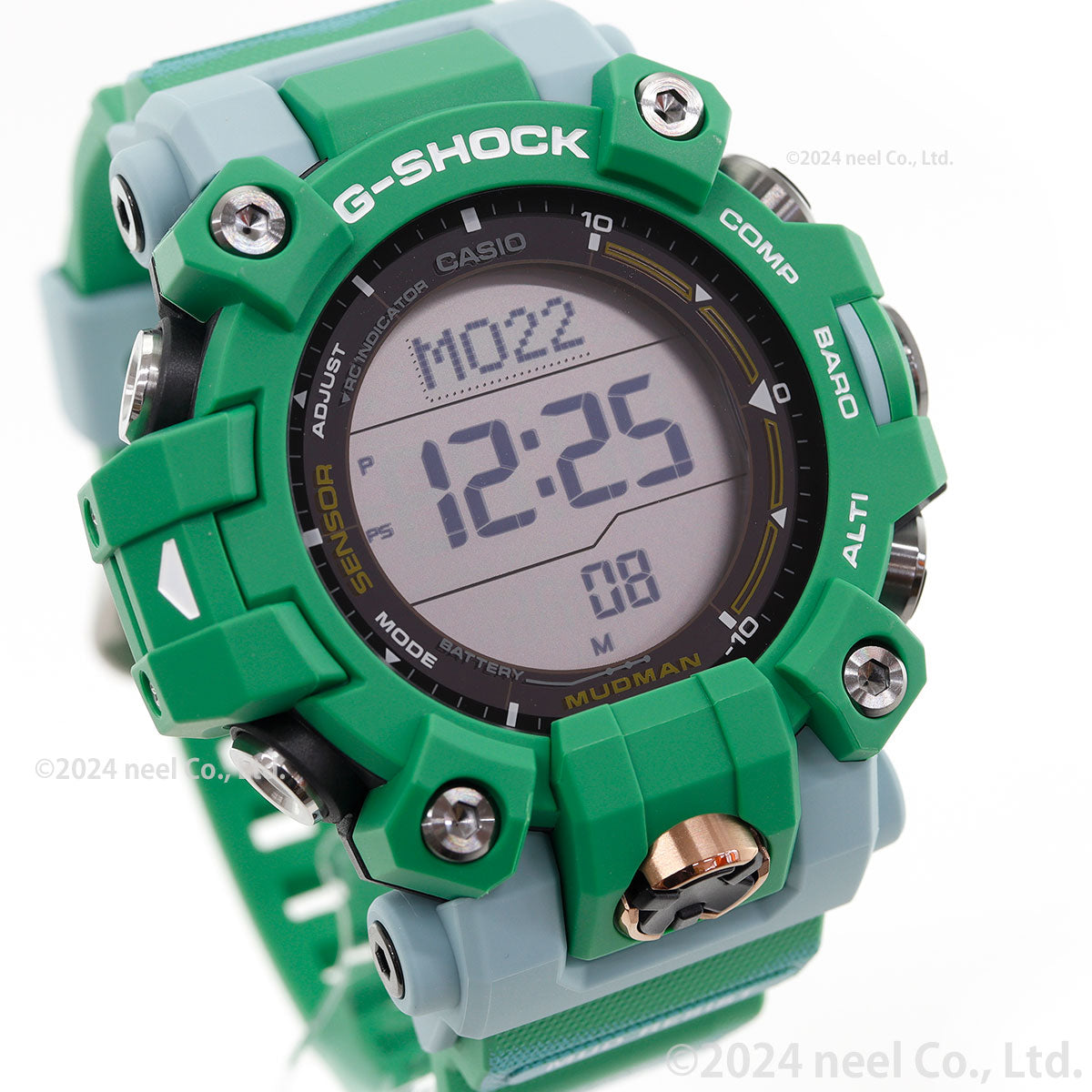 G-SHOCK 電波 ソーラー 電波時計 カシオ Gショック マッドマン MUDMAN 腕時計 メンズ MASTER OF G GW-9500KJ-3JR ヒロオビフィジーイグアナ Love The Sea And The Earth