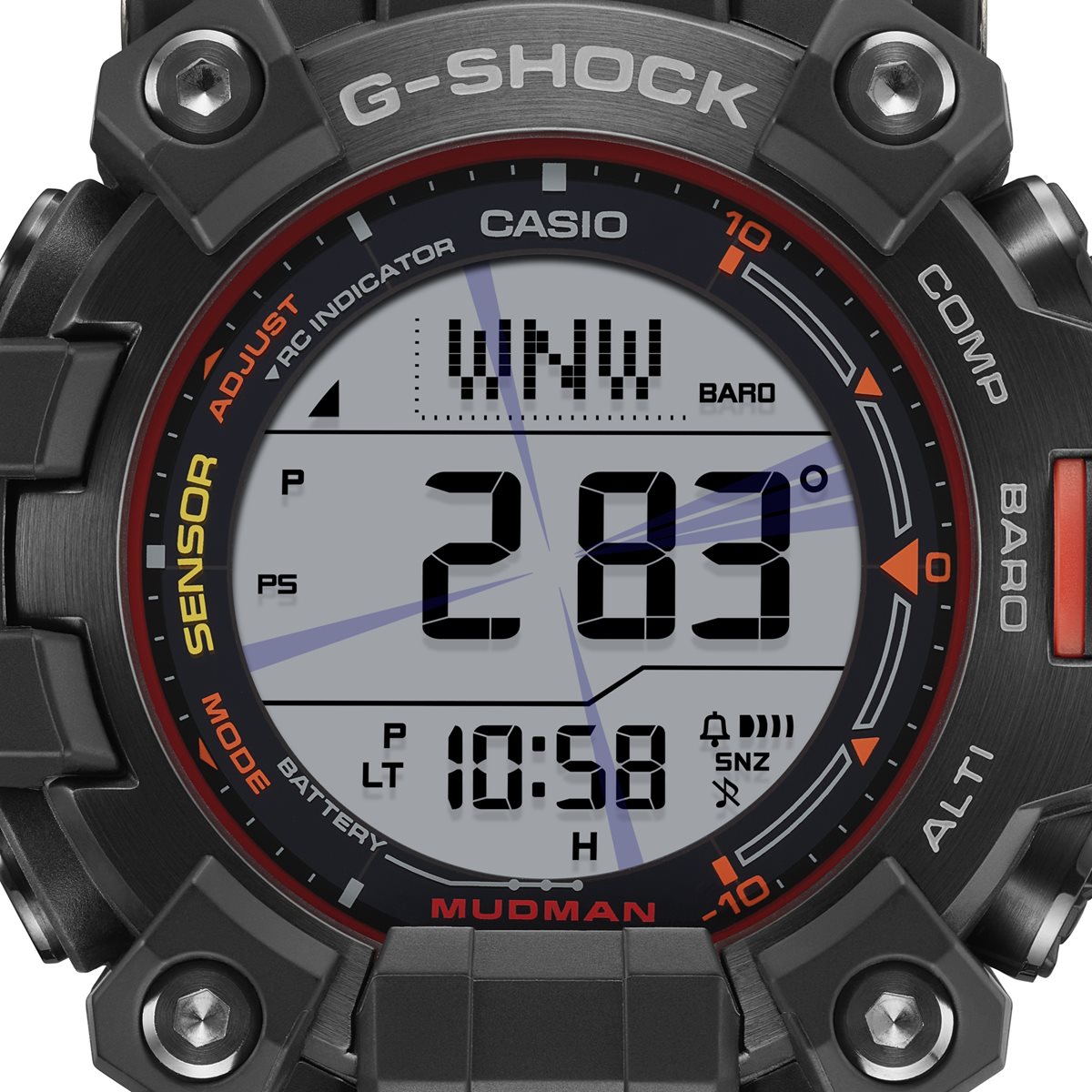 G-SHOCK 電波 ソーラー 電波時計 カシオ Gショック マッドマン MUDMAN CASIO 腕時計 メンズ MASTER OF G GW-9500MEC-1JF【2024 新作】