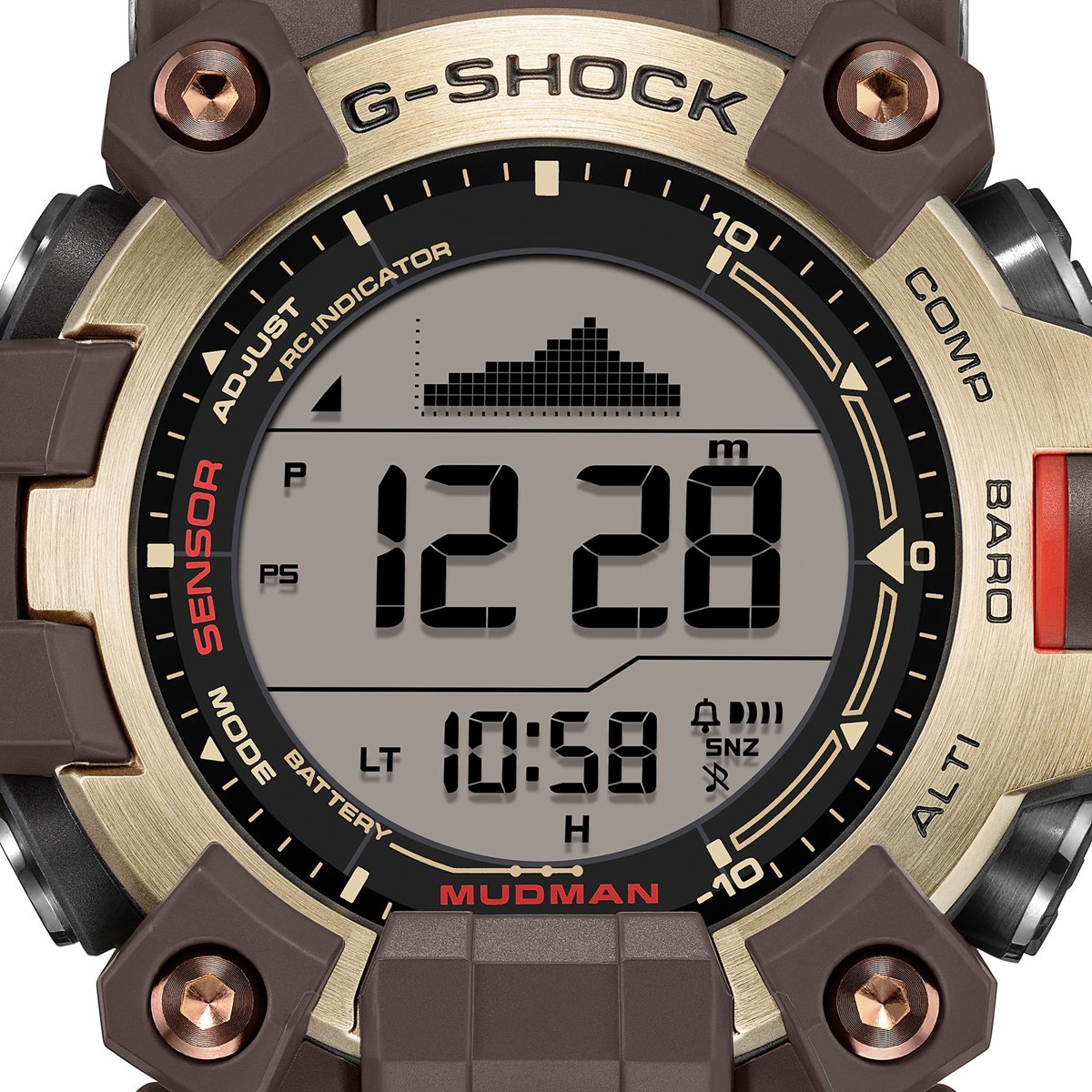 G-SHOCK ジーショック 電波 ソーラー カシオ Gショック マッドマン MUDMAN CASIO 限定 腕時計 MASTER OF G MASTER IN HORIZON GOLD GW-9500MH-5JF【2026 新作】
