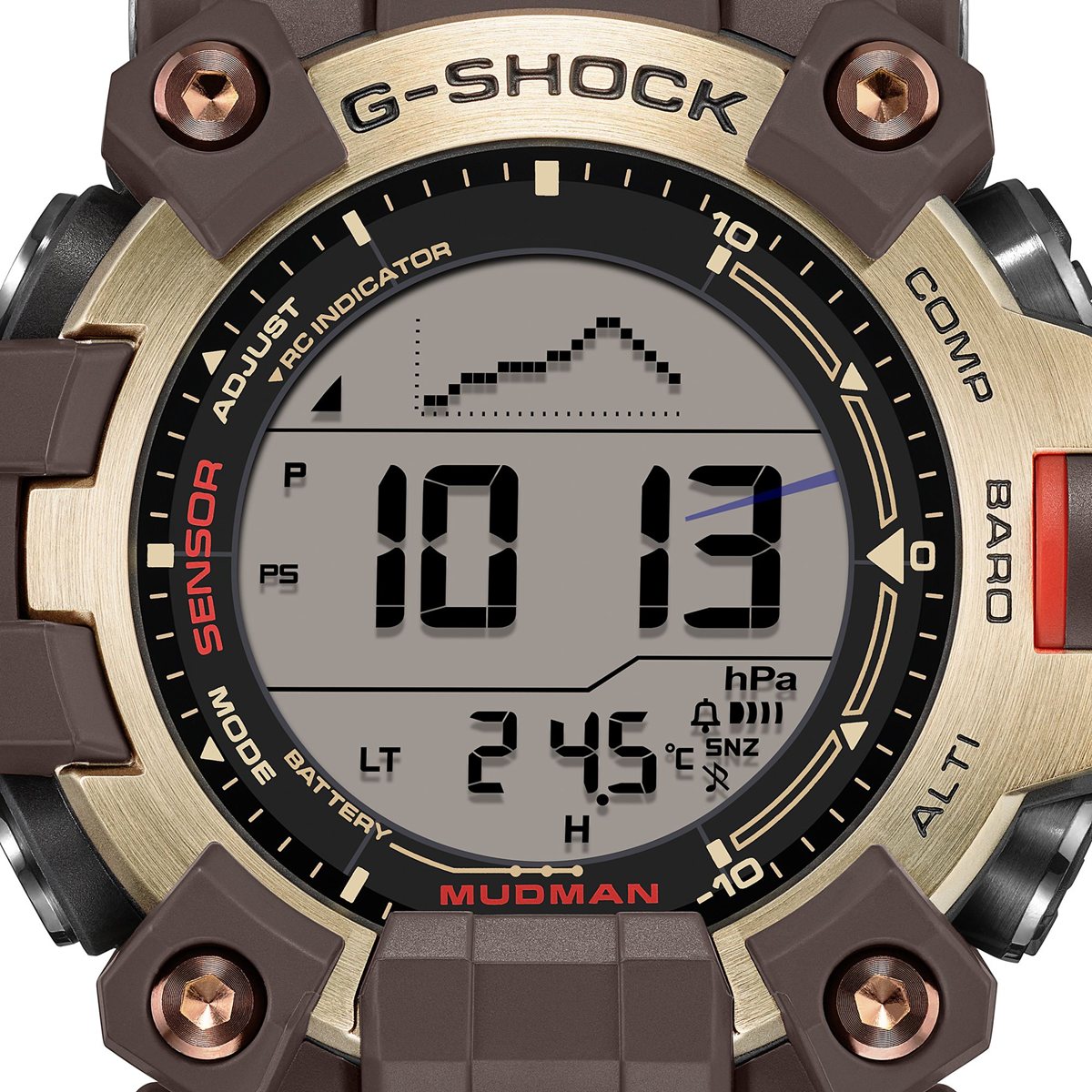 G-SHOCK ジーショック 電波 ソーラー カシオ Gショック マッドマン MUDMAN CASIO 限定 腕時計 MASTER OF G MASTER IN HORIZON GOLD GW-9500MH-5JF【2026 新作】