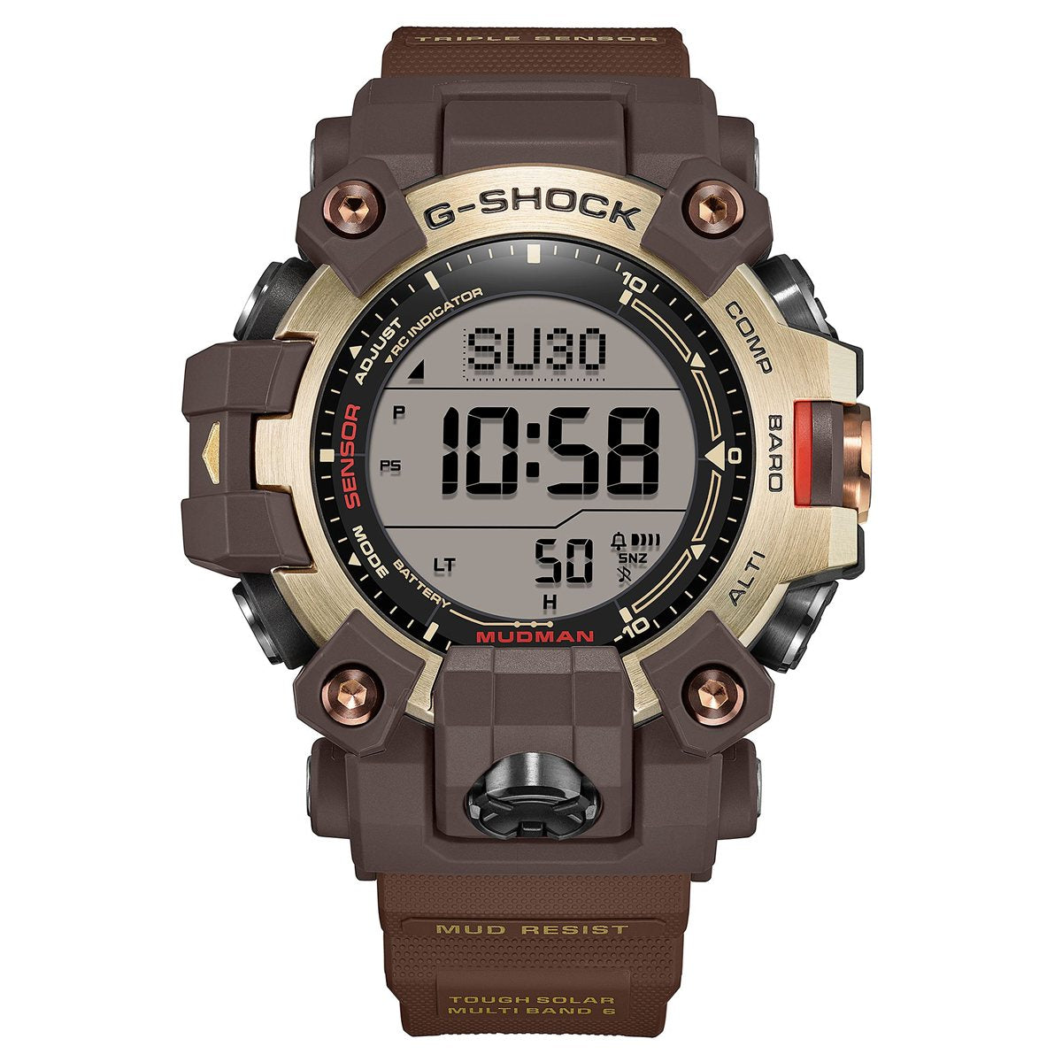 G-SHOCK ジーショック 電波 ソーラー カシオ Gショック マッドマン MUDMAN CASIO 限定 腕時計 MASTER OF G MASTER IN HORIZON GOLD GW-9500MH-5JF【2026 新作】