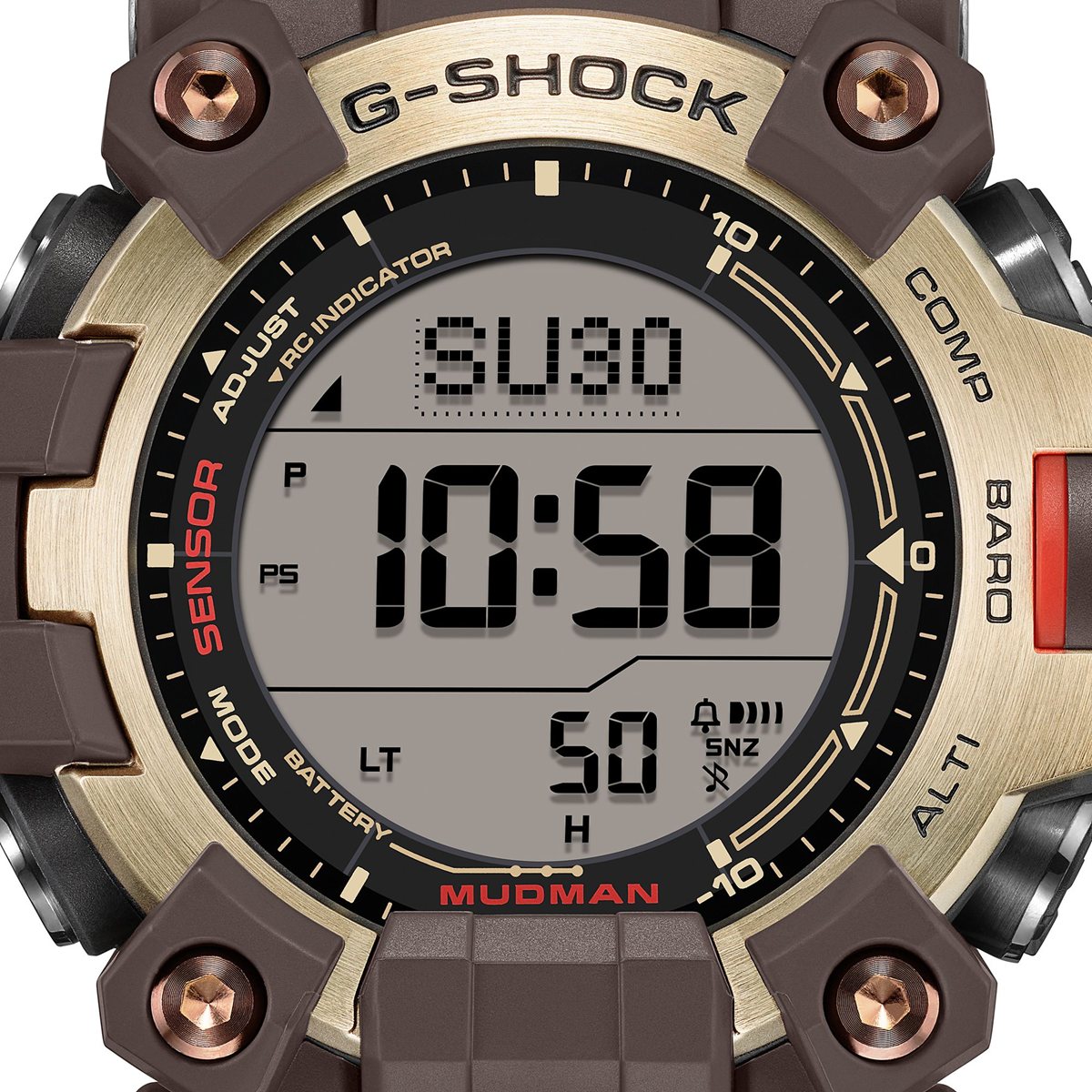 G-SHOCK ジーショック 電波 ソーラー カシオ Gショック マッドマン MUDMAN CASIO 限定 腕時計 MASTER OF G MASTER IN HORIZON GOLD GW-9500MH-5JF【2026 新作】