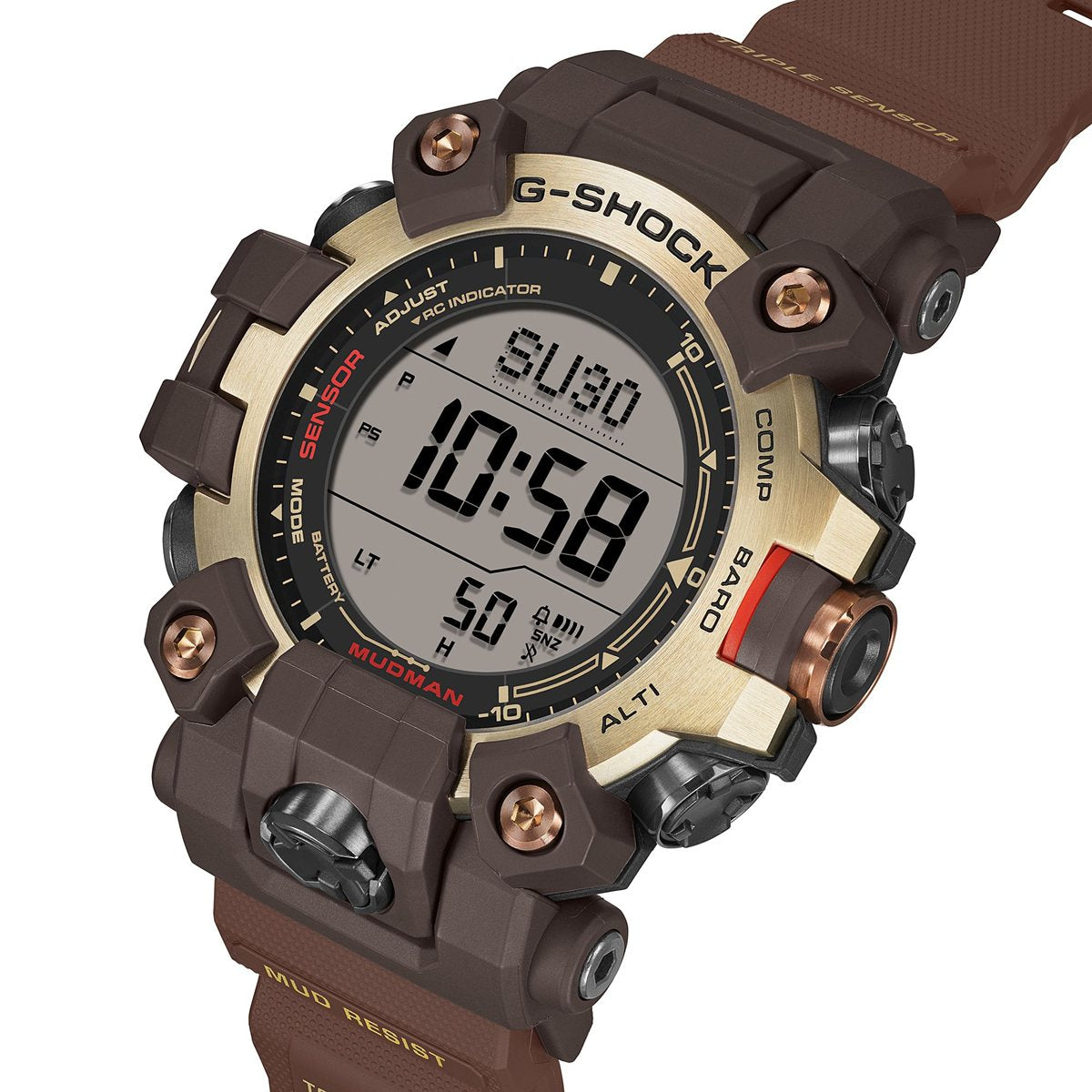 G-SHOCK ジーショック 電波 ソーラー カシオ Gショック マッドマン MUDMAN CASIO 限定 腕時計 MASTER OF G MASTER IN HORIZON GOLD GW-9500MH-5JF【2026 新作】