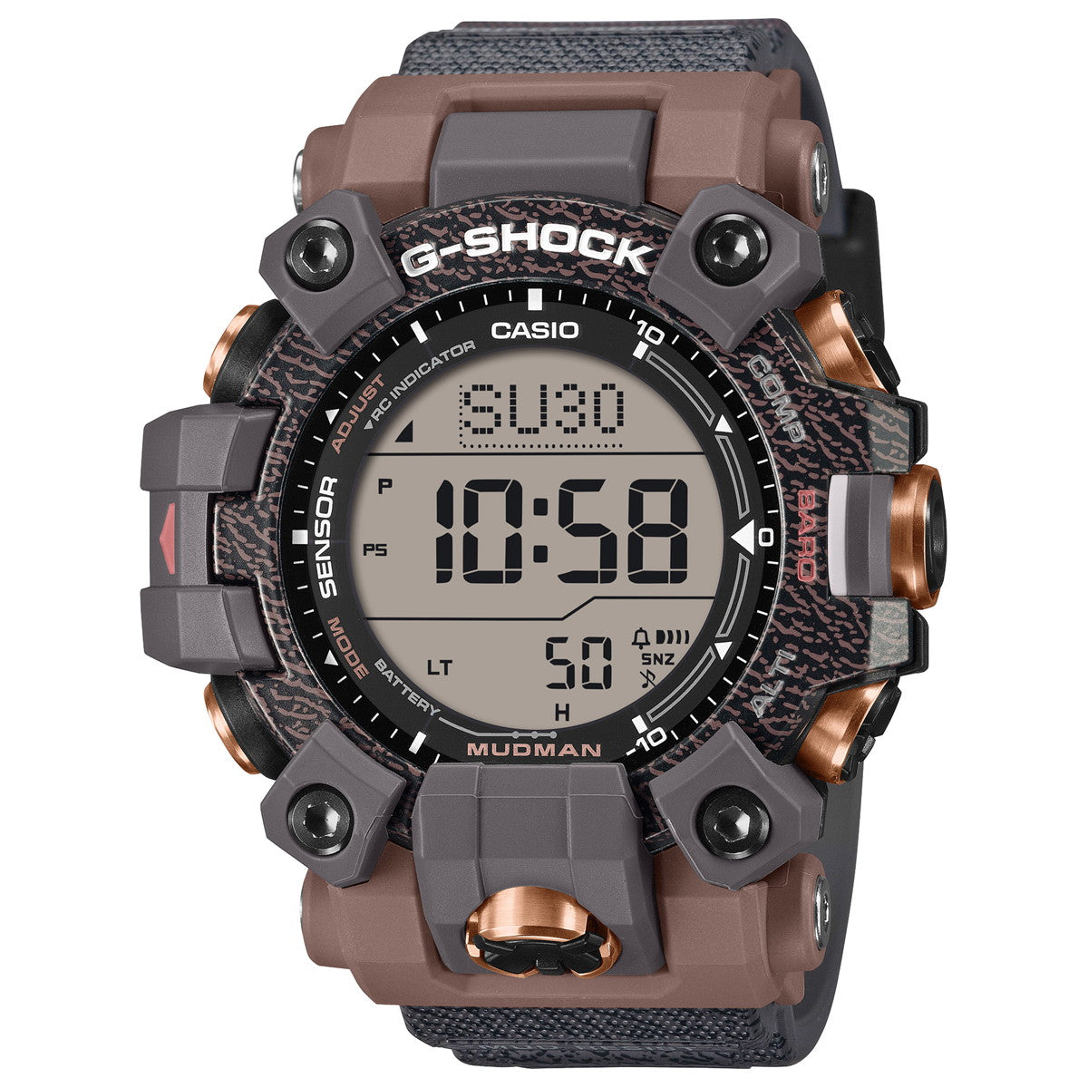 G-SHOCK 電波 ソーラー 電波時計 カシオ Gショック マッドマン MUDMAN CASIO 腕時計 MASTER OF G GW-9502KJ-8JR カバ Love The Sea And The Earth【2025 新作】