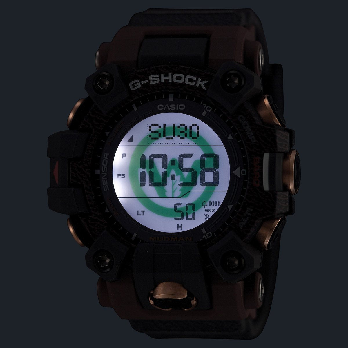 G-SHOCK 電波 ソーラー 電波時計 カシオ Gショック マッドマン MUDMAN CASIO 腕時計 MASTER OF G GW-9502KJ-8JR カバ Love The Sea And The Earth【2025 新作】