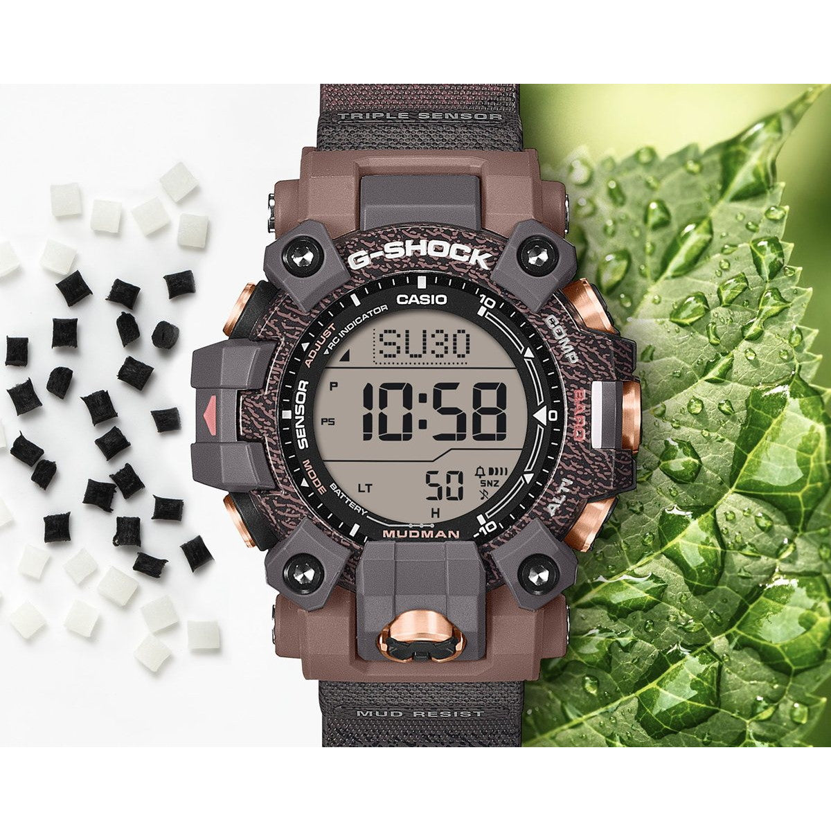 G-SHOCK 電波 ソーラー 電波時計 カシオ Gショック マッドマン MUDMAN CASIO 腕時計 MASTER OF G GW-9502KJ-8JR カバ Love The Sea And The Earth【2025 新作】