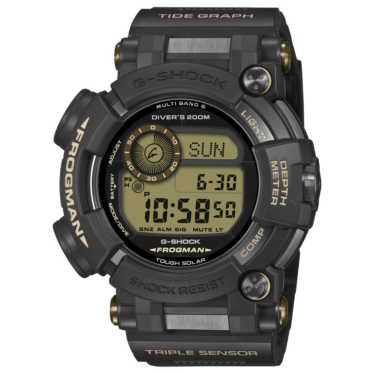 G-SHOCK ジーショック 電波 ソーラー 電波時計 カシオ Gショック CASIO フロッグマン FROGMAN デジタル 腕時計 MASTER OF G GWF-D1000BC-1JF【2026 新作】