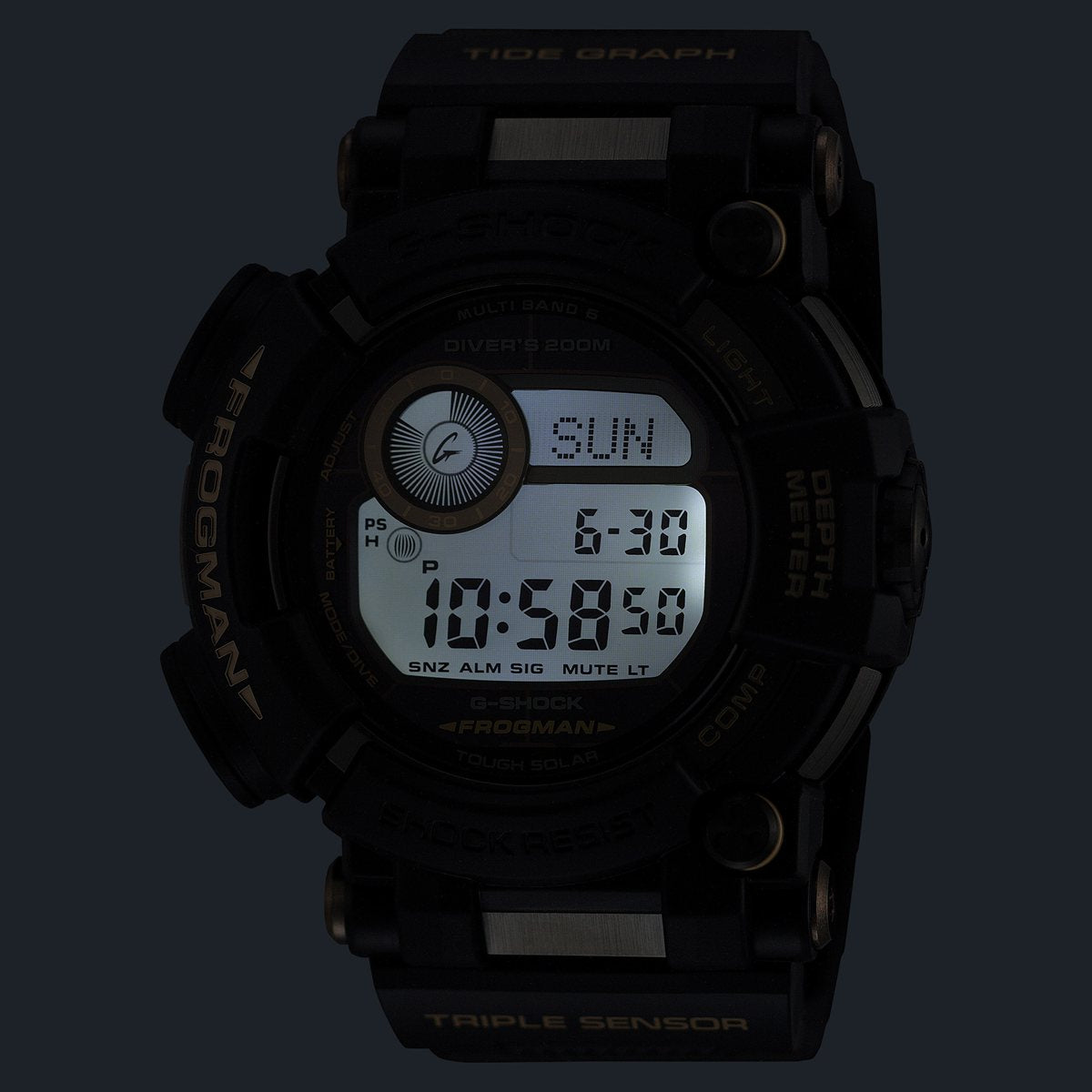 G-SHOCK ジーショック 電波 ソーラー 電波時計 カシオ Gショック CASIO フロッグマン FROGMAN デジタル 腕時計 MASTER OF G GWF-D1000BC-1JF【2026 新作】