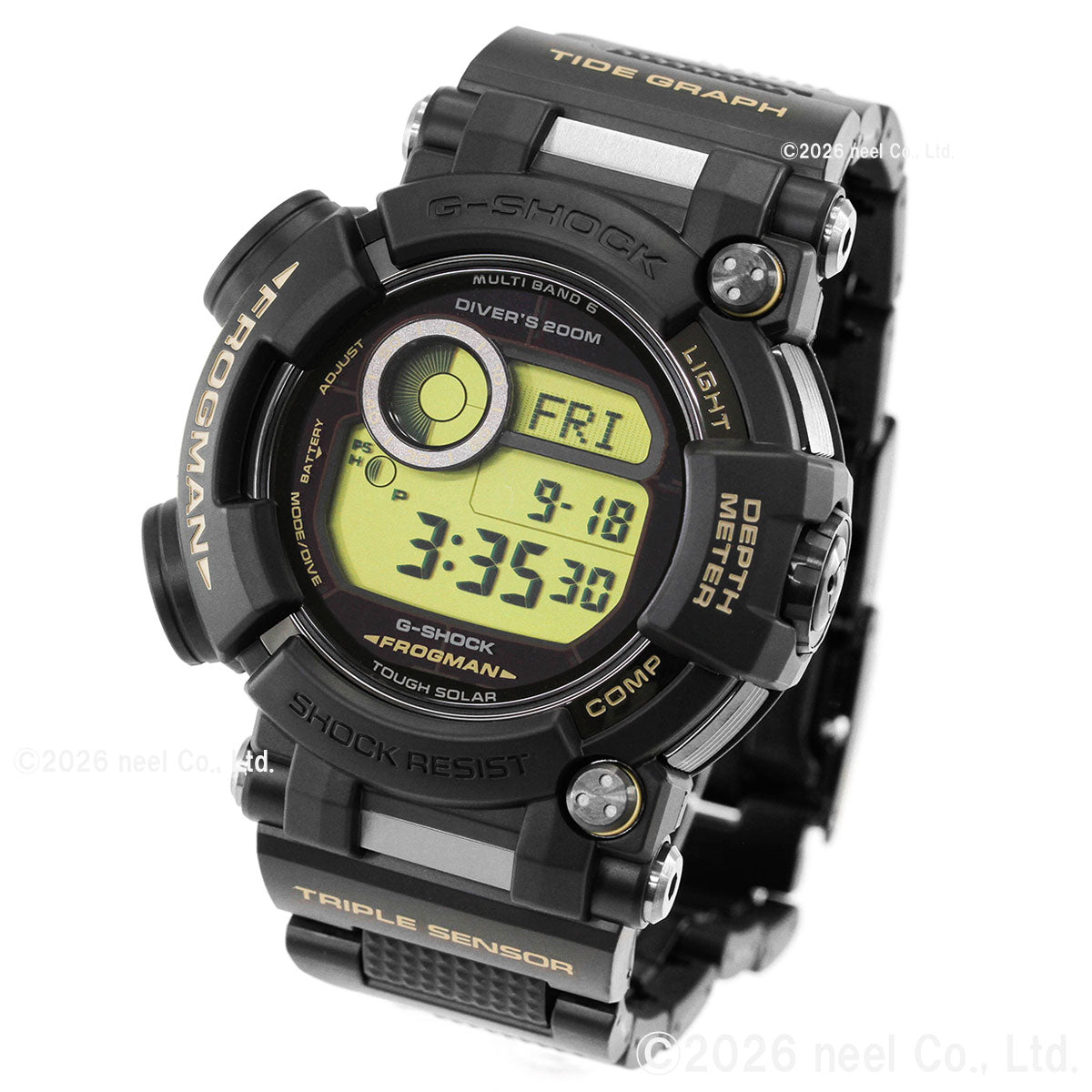 G-SHOCK ジーショック 電波 ソーラー 電波時計 カシオ Gショック CASIO フロッグマン FROGMAN デジタル 腕時計 MASTER OF G GWF-D1000BC-1JF【2026 新作】