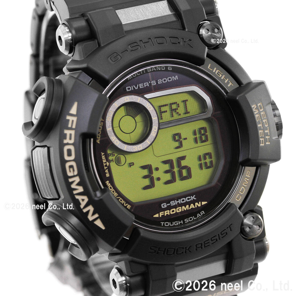G-SHOCK ジーショック 電波 ソーラー 電波時計 カシオ Gショック CASIO フロッグマン FROGMAN デジタル 腕時計 MASTER OF G GWF-D1000BC-1JF【2026 新作】