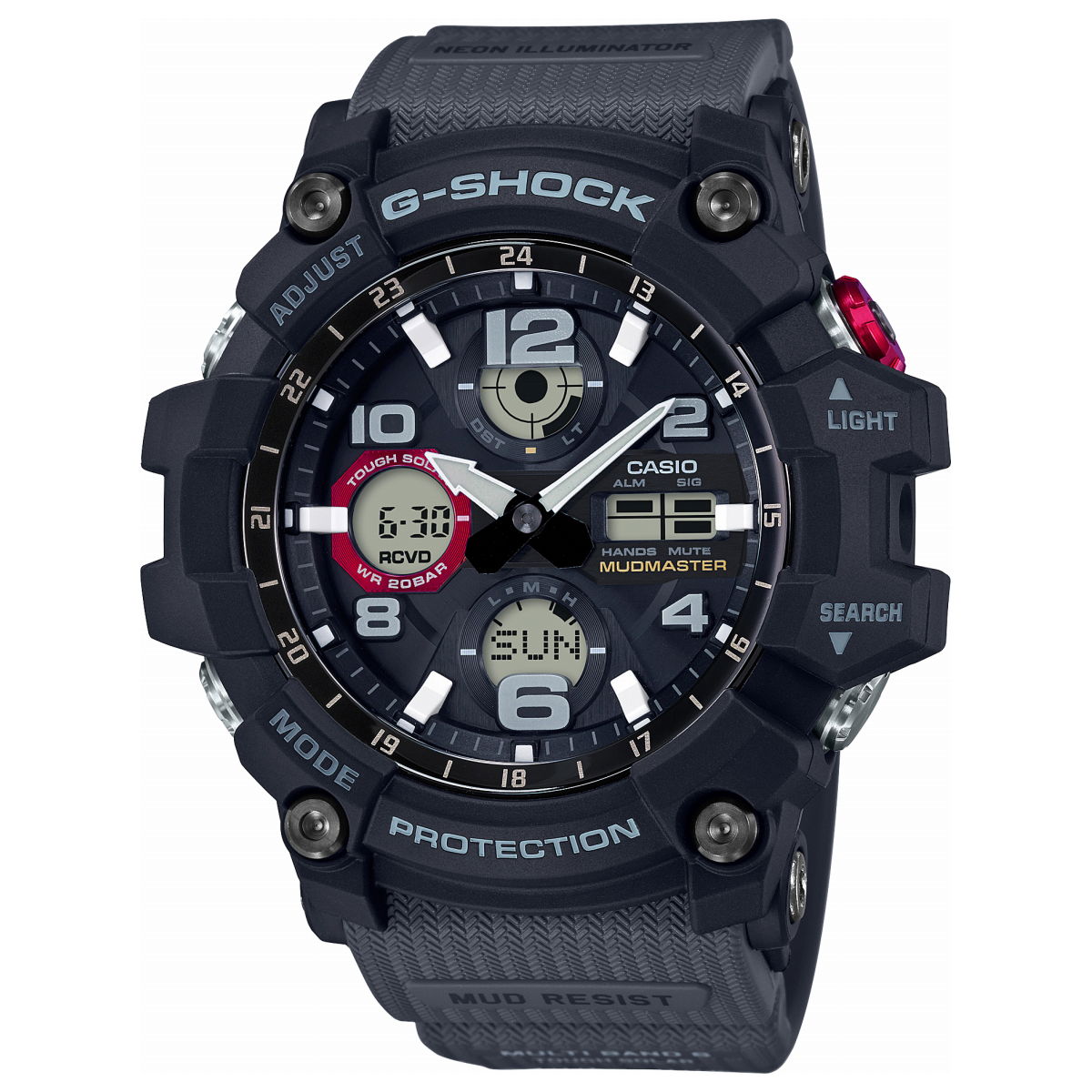 G-SHOCK 電波 ソーラー 電波時計 カシオ Gショック マッドマスター MUDMASTER 腕時計 メンズ MASTER OF G GWG-100-1A8JF