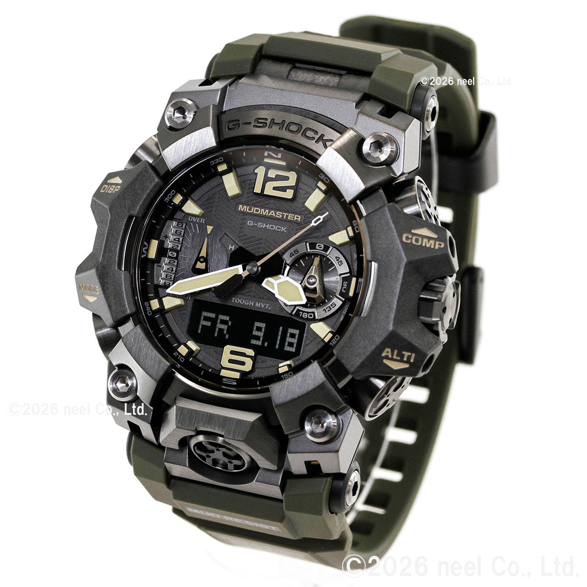 G-SHOCK ジーショック 電波 ソーラー 電波時計 カシオ Gショック CASIO マッドマスター MUDMASTER アナデジ 腕時計 MASTER OF G GWG-B1000-1A3JF【2026 新作】