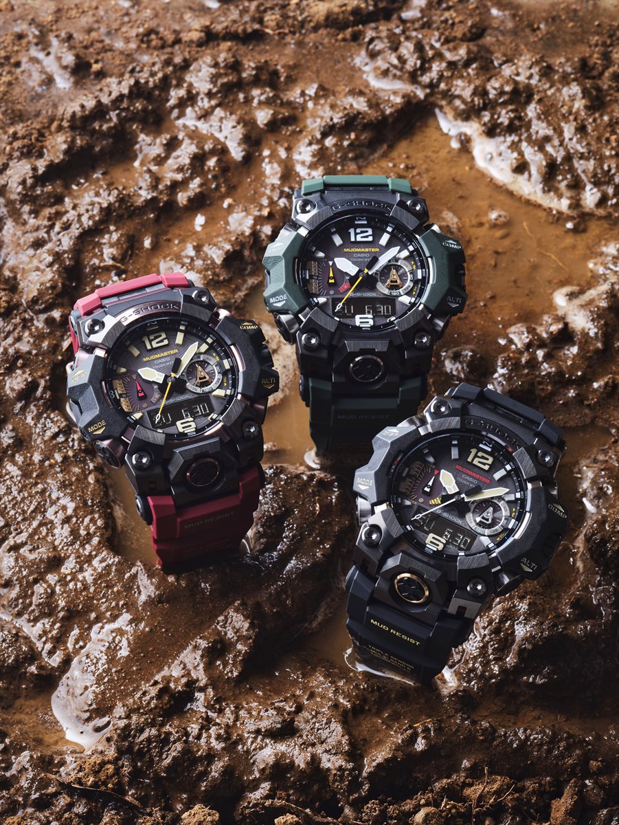 G-SHOCK 電波 ソーラー 電波時計 カシオ Gショック マッドマスター MUDMASTER 腕時計 メンズ MASTER OF G GWG-B1000-3AJF