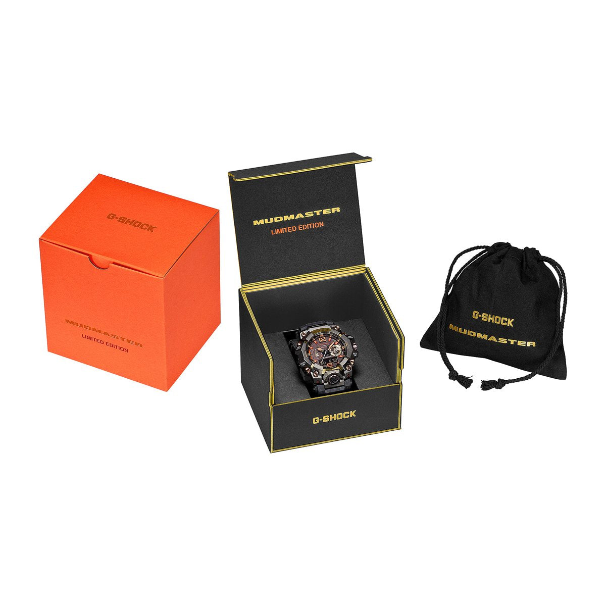 G-SHOCK 電波 ソーラー 電波時計 カシオ Gショック マッドマスター MUDMASTER CASIO 限定 腕時計 MASTER OF G GWG-B1000MG-1A9JR マグマ Magma Gold【2026 新作】
