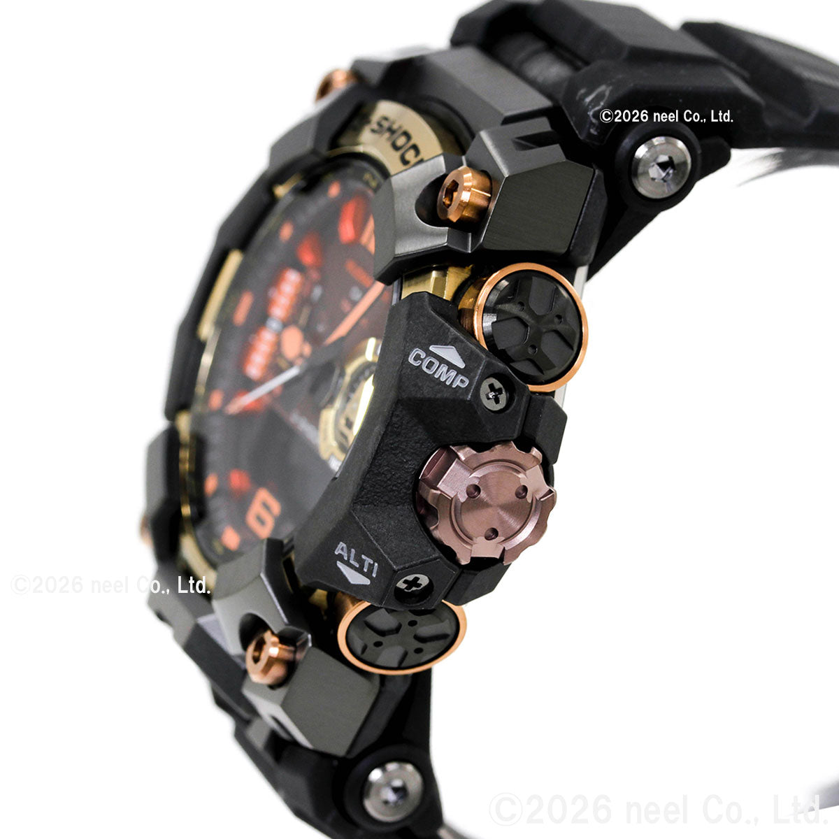 G-SHOCK 電波 ソーラー 電波時計 カシオ Gショック マッドマスター MUDMASTER CASIO 限定 腕時計 MASTER OF G GWG-B1000MG-1A9JR マグマ Magma Gold【2026 新作】