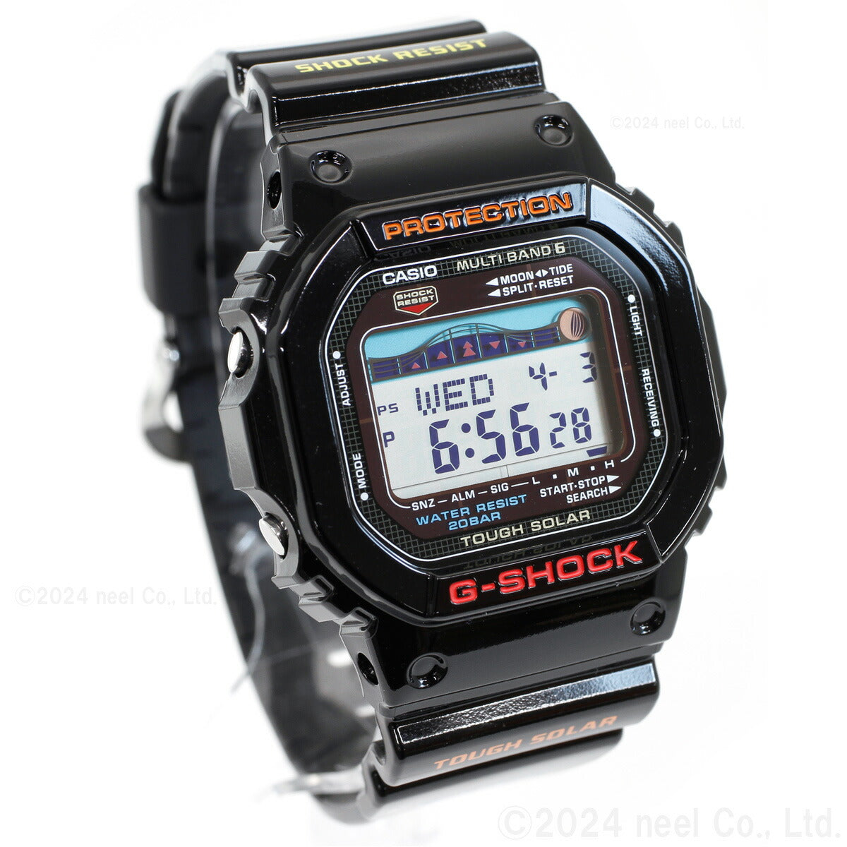 G-SHOCK 電波 ソーラー 電波時計 ブラック カシオ Gショック G-LIDE 腕時計 メンズ GWX-5600-1JF