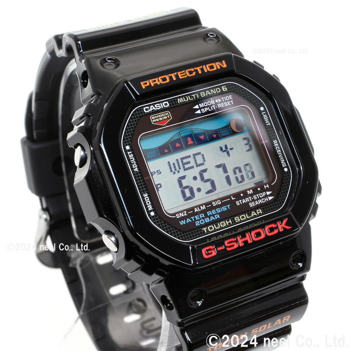 G-SHOCK 電波 ソーラー 電波時計 ブラック カシオ Gショック G-LIDE 腕時計 メンズ GWX-5600-1JF