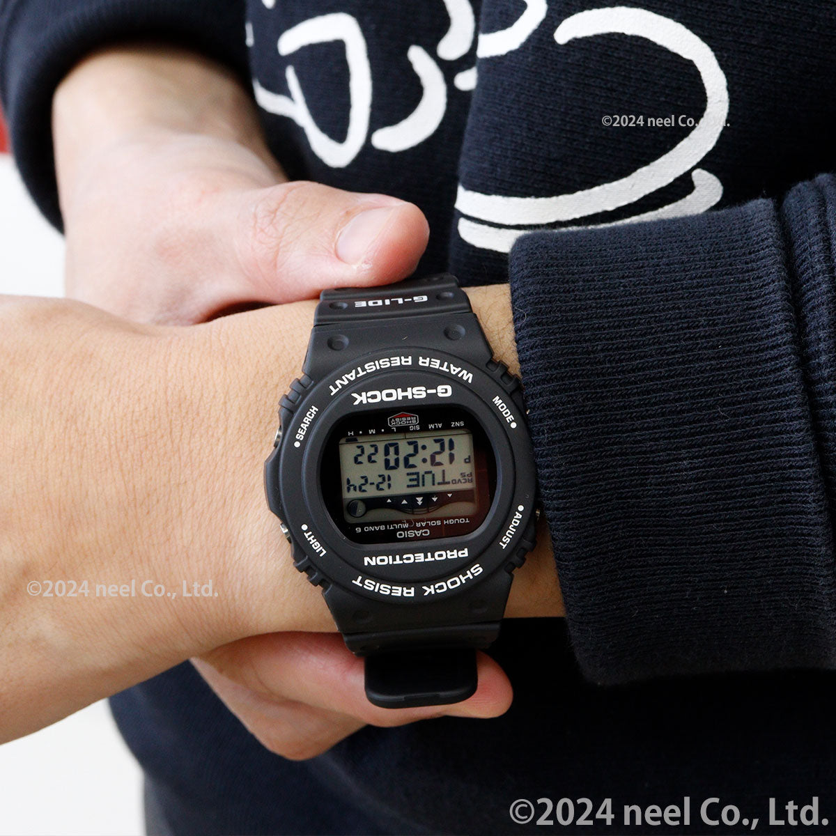 G-SHOCK 電波 ソーラー 電波時計 ブラック カシオ Gショック G-LIDE