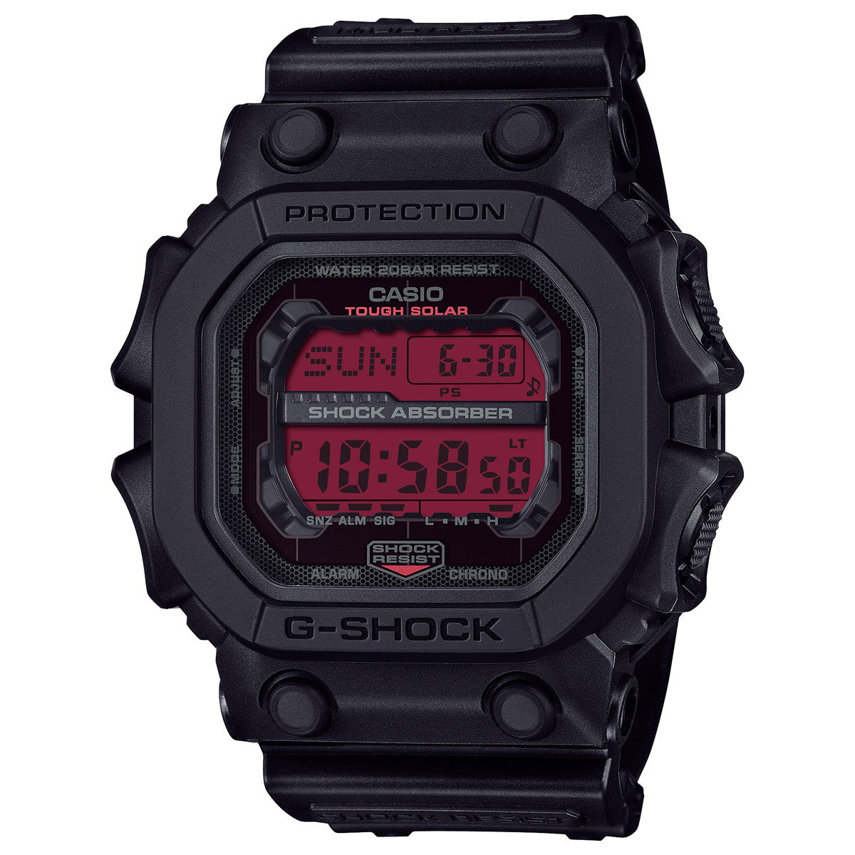 G-SHOCK デジタル カシオ Gショック CASIO ソーラー 限定モデル 腕時計 メンズ GX-56BBR-1JF タフソーラー スマートフォンリンク ブラック レッド【2025 新作】