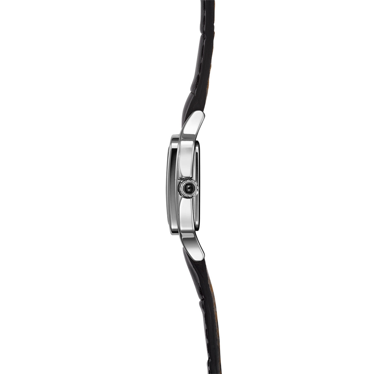 エルブラン HERBELIN ミニ ルナ MINI LUNA 18.6mm×20mm 腕時計 レディース クオーツ H17407AP08 スクエア 革ベルト ローマ数字 シルバー【60回分割手数料無料！】