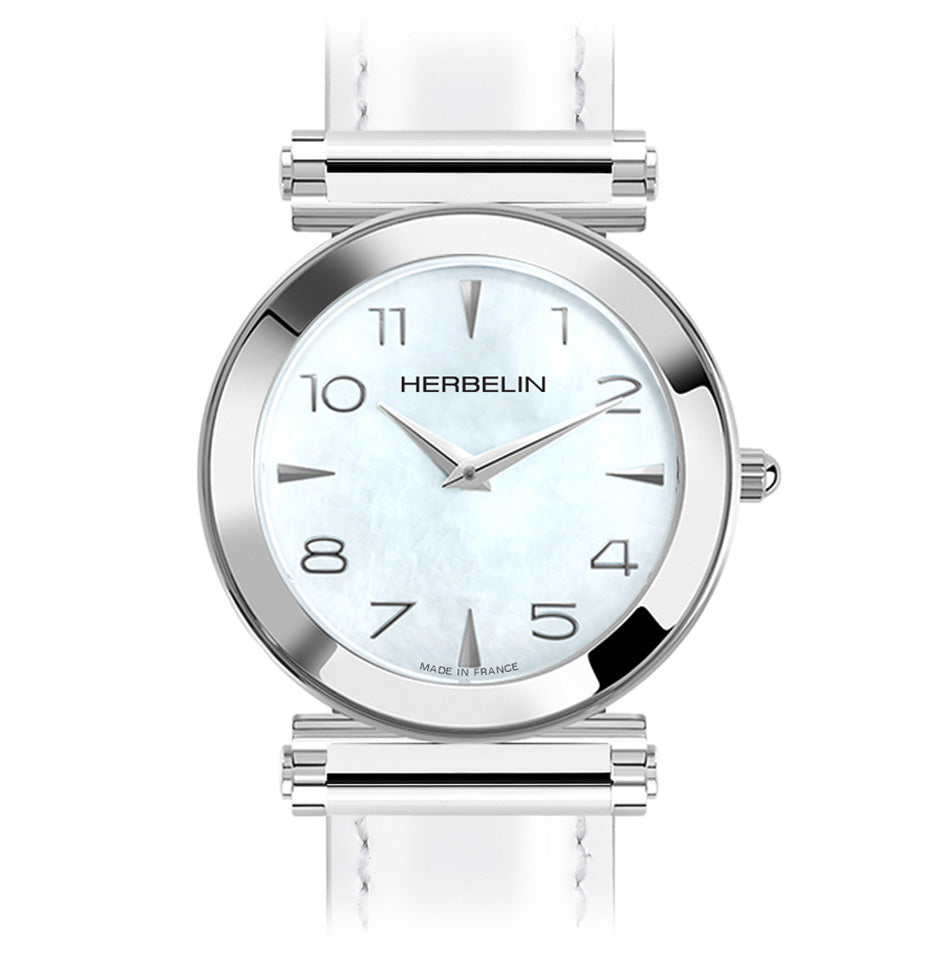 エルブラン HERBELIN アンタレス ANTARES 腕時計 文字盤 ヘッド レディース H17443AP19H クオーツ ラウンド アラビア数字 シェル マザーオブパール シルバー【60回分割手数料無料！】