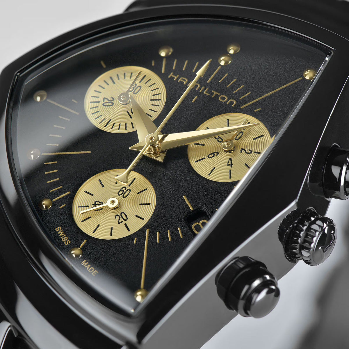 ハミルトン HAMILTON ベンチュラ L クロノグラフ クォーツ H24402730 腕時計 メンズ VENTURA L CHRONO QUARTZ【正規品】【60回分割手数料無料！】