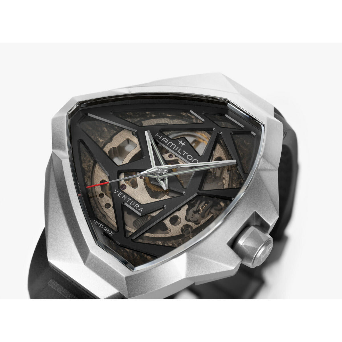 ハミルトン HAMILTON ベンチュラ エッジ スケルトン H24635330 腕時計 メンズ 自動巻き VENTURA EDGE SKELETON【2025 新作】【正規品】【60回分割手数料無料！】