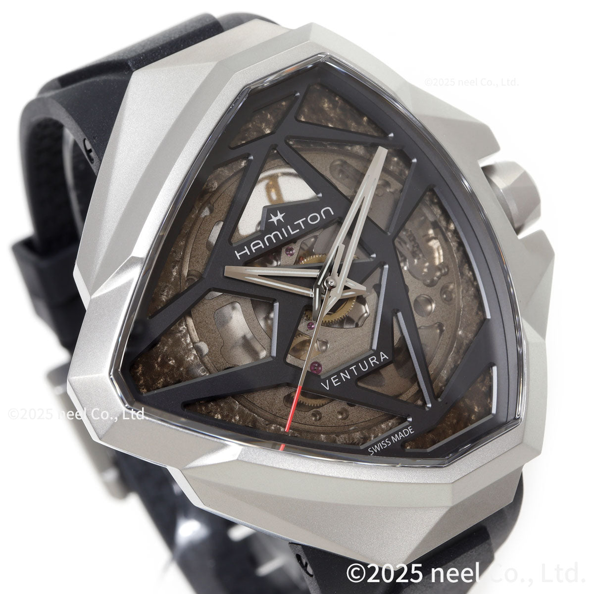 ハミルトン HAMILTON ベンチュラ エッジ スケルトン H24635330 腕時計 メンズ 自動巻き VENTURA EDGE SKELETON【2025 新作】【正規品】【60回分割手数料無料！】