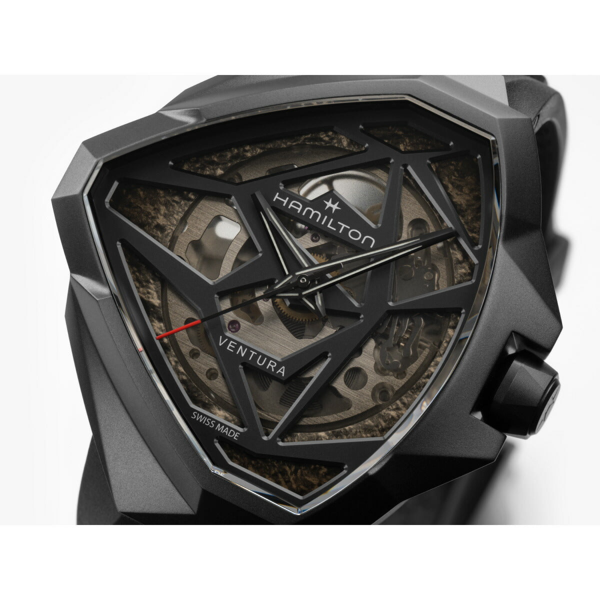 ハミルトン HAMILTON ベンチュラ エッジ スケルトン H24645330 腕時計 メンズ 自動巻き VENTURA EDGE SKELETON【2025 新作】【正規品】【60回分割手数料無料！】