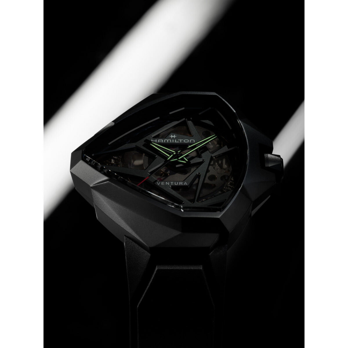 ハミルトン HAMILTON ベンチュラ エッジ スケルトン H24645330 腕時計 メンズ 自動巻き VENTURA EDGE SKELETON【2025 新作】【正規品】【60回分割手数料無料！】