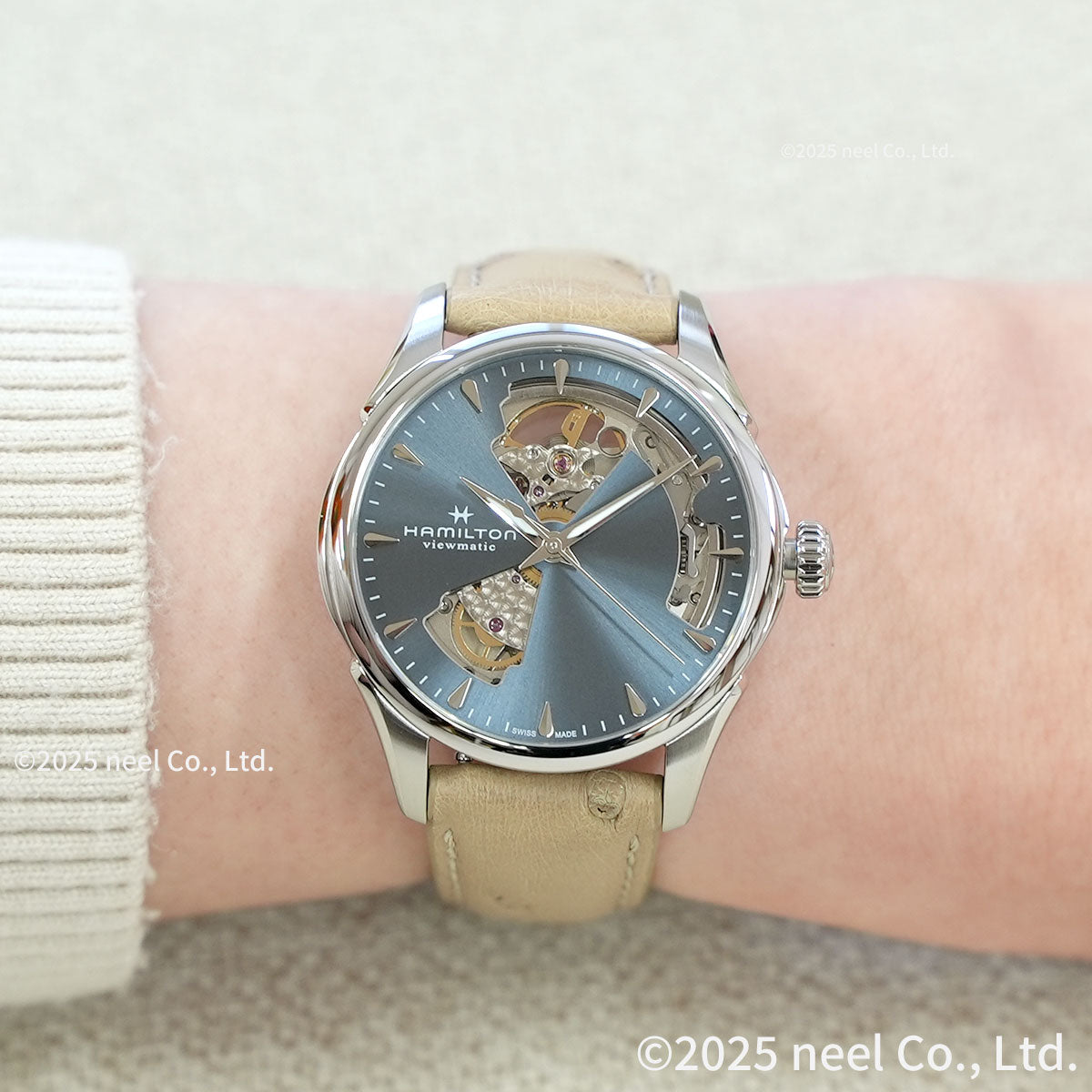 ハミルトン HAMILTON ジャズマスター オープンハート レディ オート H32215840 腕時計 レディース 自動巻き JAZZMASTER【正規品】【60回分割手数料無料！】