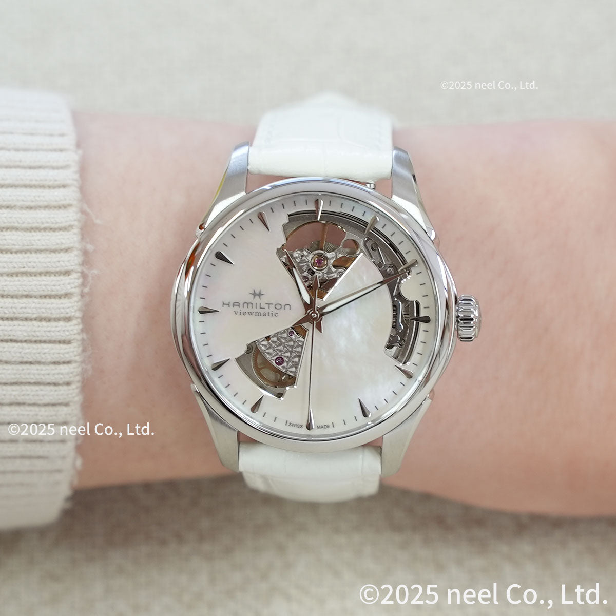 ハミルトン HAMILTON ジャズマスター オープンハート レディ オート H32215890 腕時計 レディース 自動巻き JAZZMASTER【正規品】【60回分割手数料無料！】