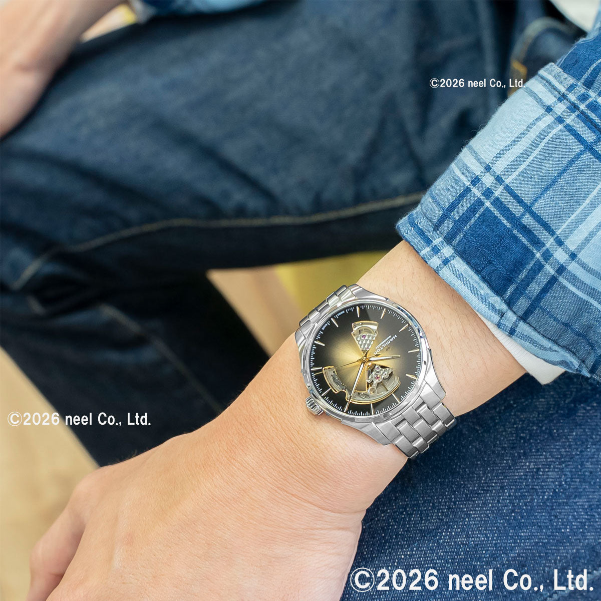 ハミルトン HAMILTON ジャズマスター オープンハート オート 40mm H32675101 腕時計 メンズ 自動巻き JAZZMASTER【2026 新作】【正規品】【60回分割手数料無料！】