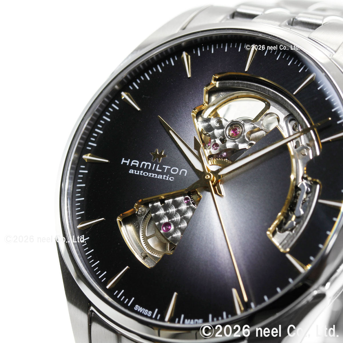 ハミルトン HAMILTON ジャズマスター オープンハート オート 40mm H32675181 腕時計 メンズ 自動巻き JAZZMASTER【2026 新作】【正規品】【60回分割手数料無料！】