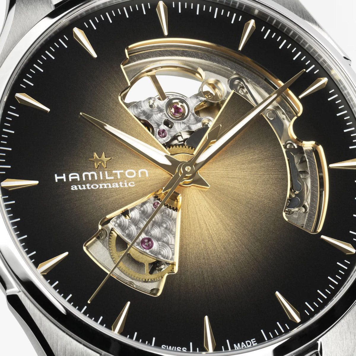 ハミルトン HAMILTON ジャズマスター オープン ハート オート 40mm H32675501 腕時計 メンズ 自動巻き JAZZMASTER【2026 新作】【正規品】【60回分割手数料無料！】
