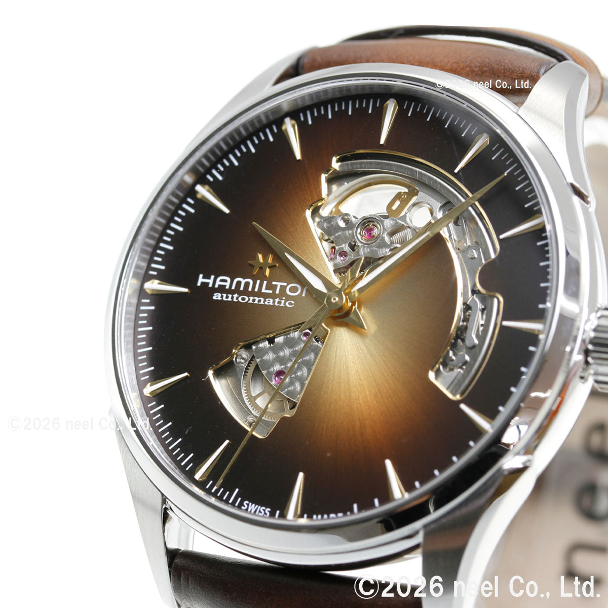 ハミルトン HAMILTON ジャズマスター オープンハート オート 42mm H32705501 腕時計 メンズ 自動巻き JAZZMASTER【2026 新作】【正規品】【60回分割手数料無料！】