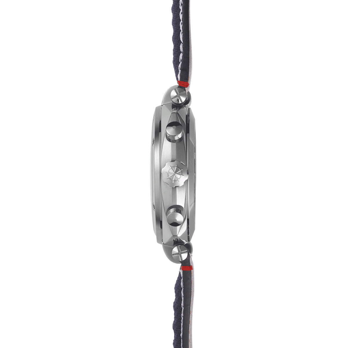 エルブラン HERBELIN ニューポート NEWPORT 42mm 腕時計 メンズ クオーツ クロノグラフ H35664AP25 クッション スクエア HERITAGE 革ベルト ネイビー【60回分割手数料無料！】