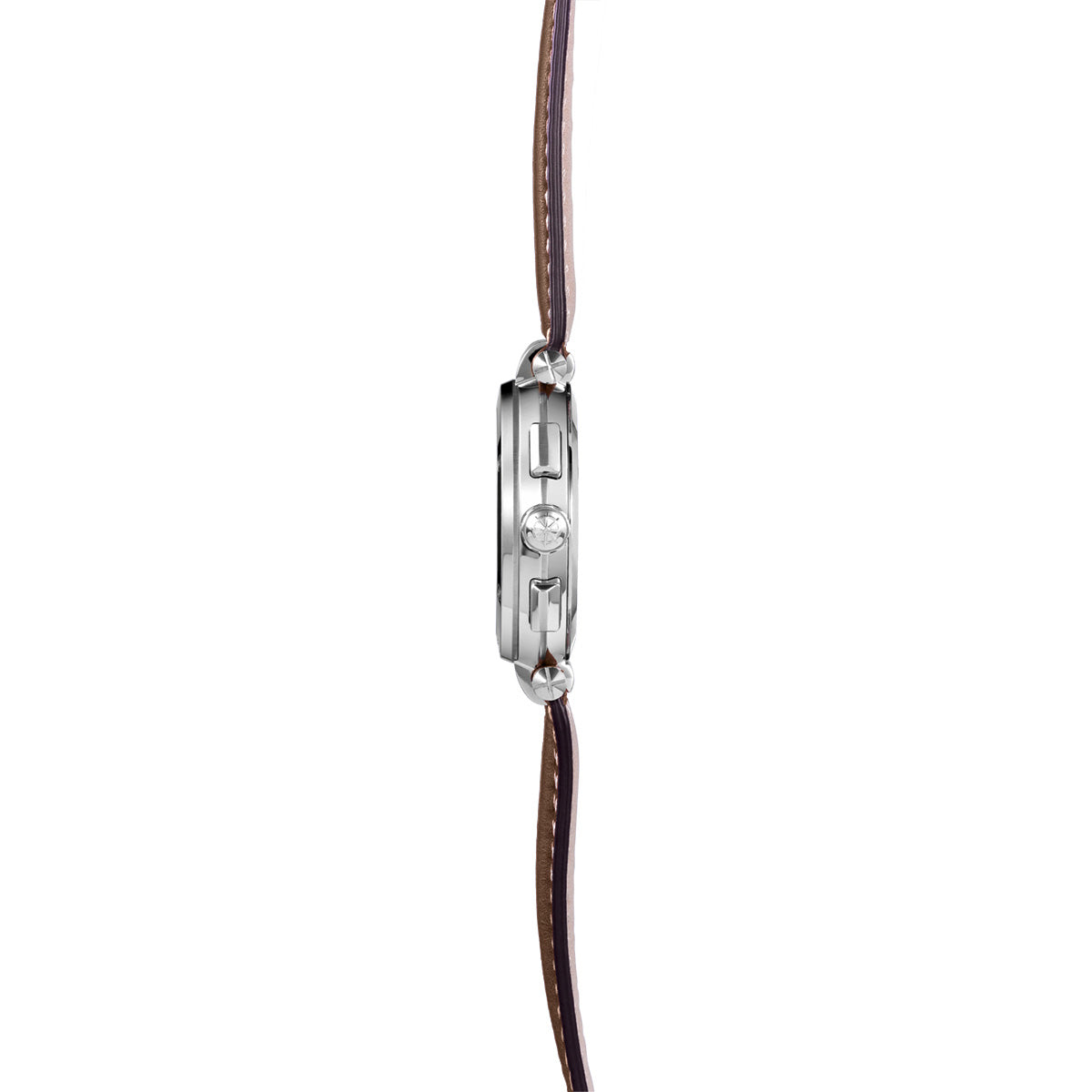 エルブラン HERBELIN ニューポート NEWPORT 40.5mm 腕時計 メンズ クオーツ クロノグラフ H37658AP42MA ラウンド 革ベルト ブラウン チャコールグレー【60回分割手数料無料！】