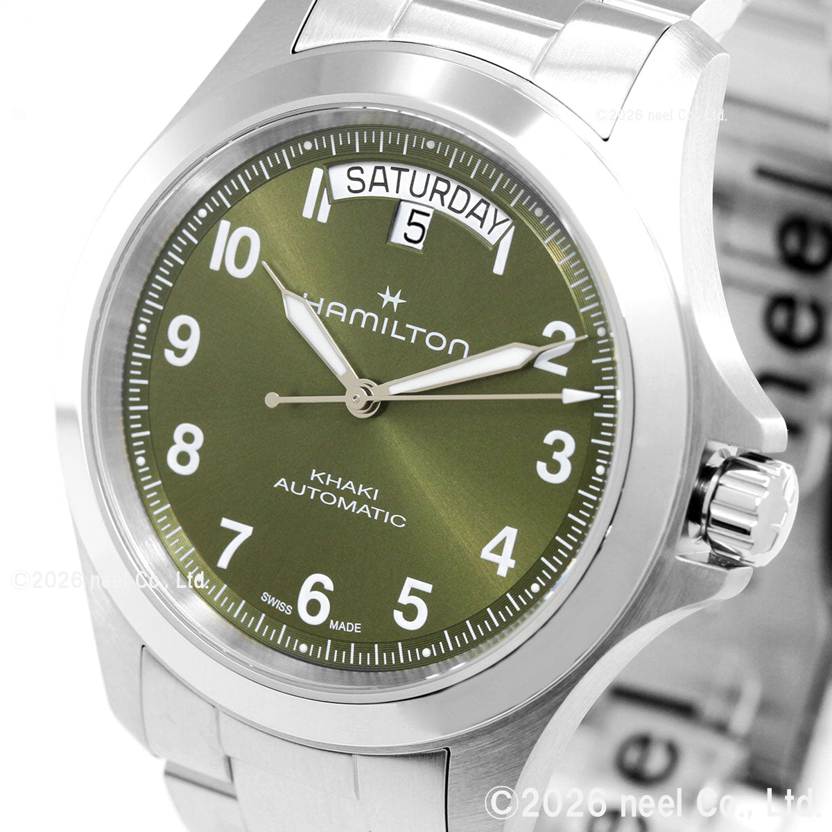 ハミルトン HAMILTON カーキ フィールド キング デイデイト オート 40mm H64475160 腕時計 自動巻き KHAKI FIELD【2026 新作】【正規品】【60回分割手数料無料！】