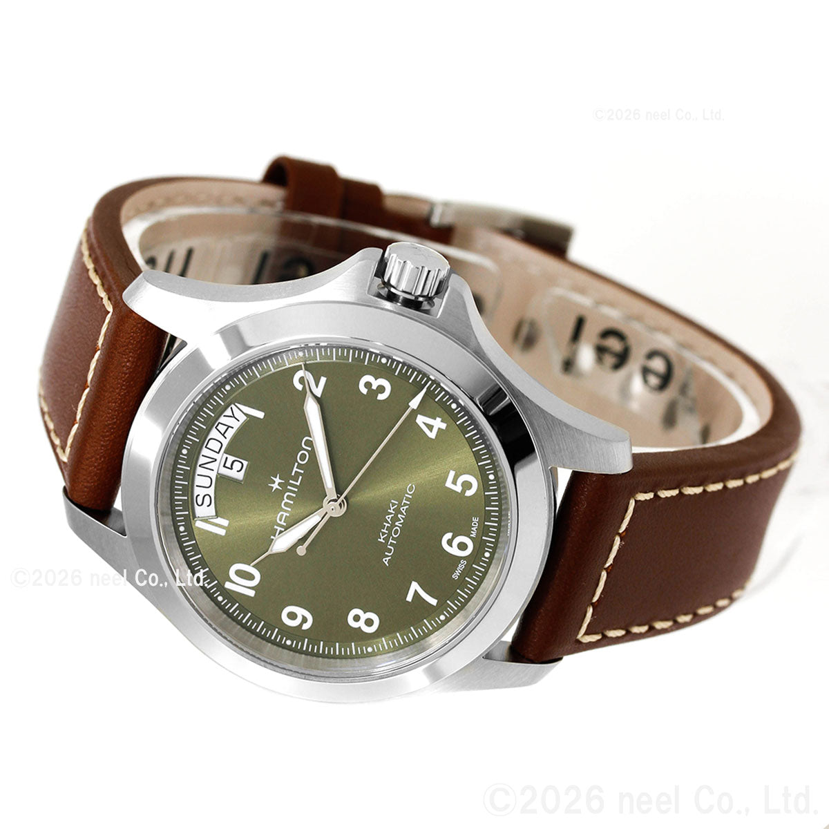 ハミルトン HAMILTON カーキ フィールド キング デイデイト オート 40mm H64475560 腕時計 自動巻き KHAKI FIELD【2026 新作】【正規品】【60回分割手数料無料！】