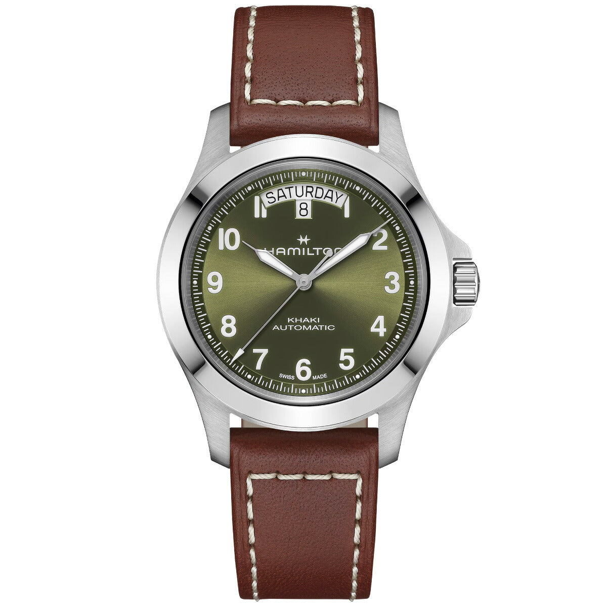ハミルトン HAMILTON カーキ フィールド キング デイデイト オート 40mm H64475560 腕時計 自動巻き KHAKI FIELD【2026 新作】【正規品】【60回分割手数料無料！】