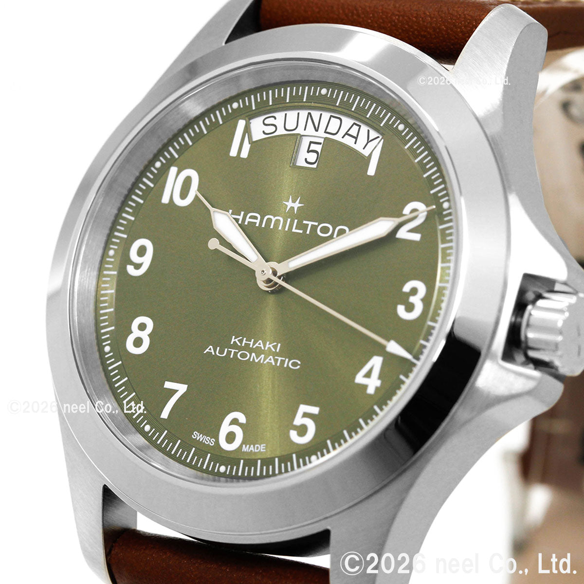 ハミルトン HAMILTON カーキ フィールド キング デイデイト オート 40mm H64475560 腕時計 自動巻き KHAKI FIELD【2026 新作】【正規品】【60回分割手数料無料！】
