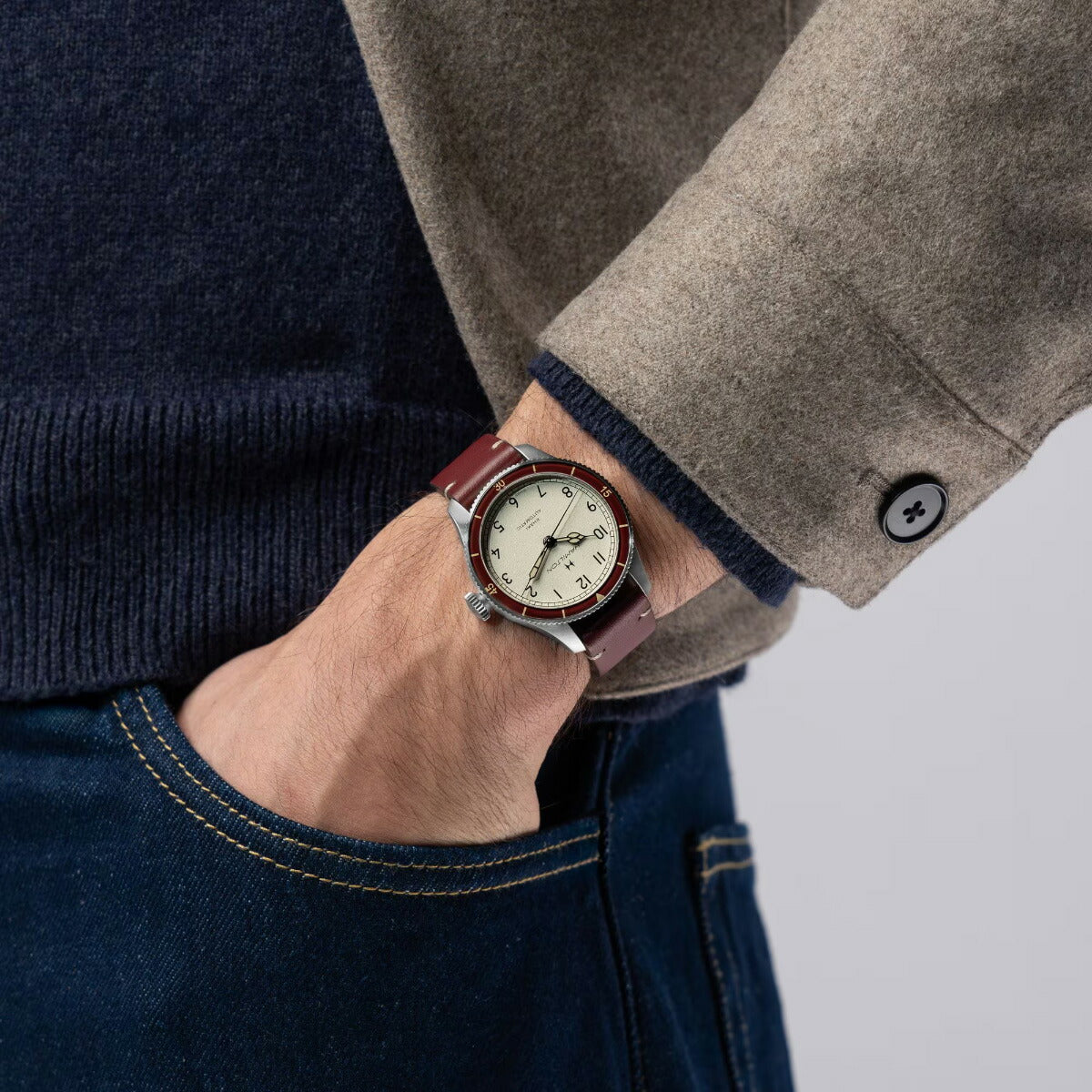 ハミルトン HAMILTON カーキ アビエーション パイロット パイオニア オート 38mm H76265810 腕時計 自動巻き【2025 新作】【正規品】【60回分割手数料無料！】