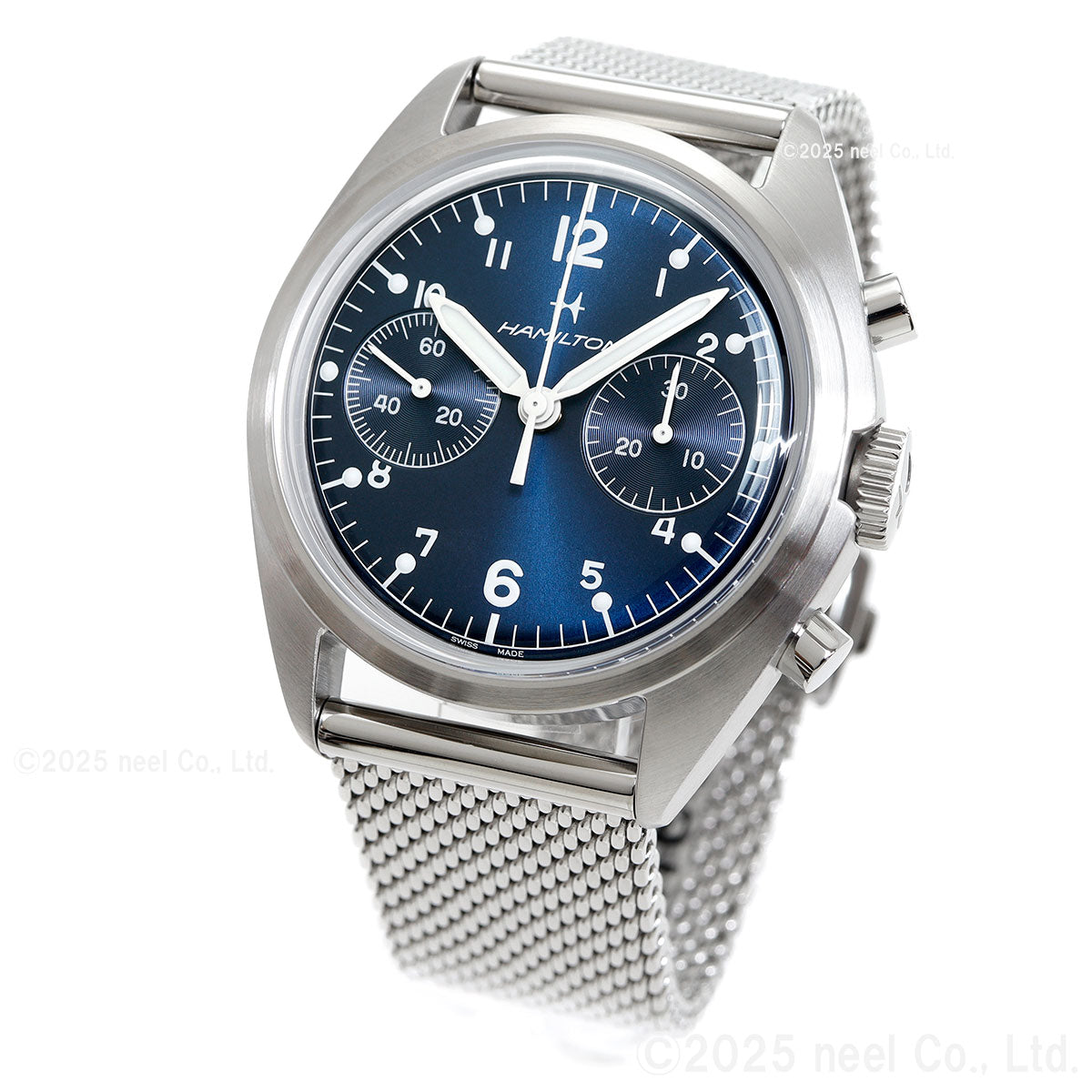 ハミルトン HAMILTON カーキ アビエーション パイロット パイオニア メカニカル クロノグラフ H76409140 腕時計【2025 新作】【正規品】【60回分割手数料無料！】