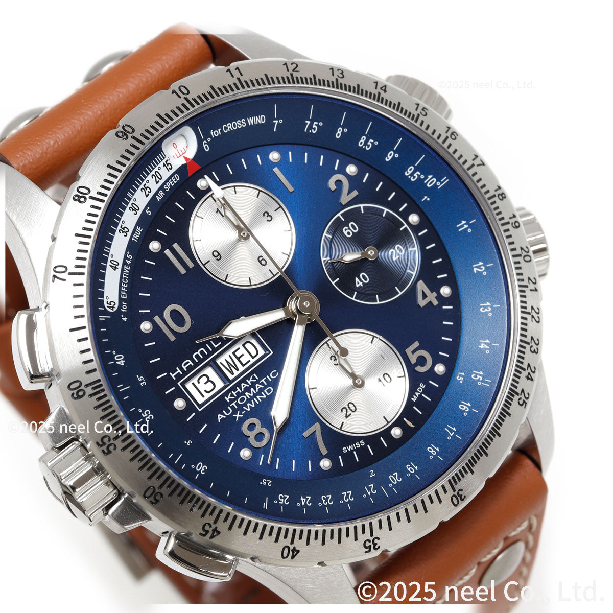 ハミルトン HAMILTON カーキ アビエーション X-ウィンド クロノ H77506540 腕時計 自動巻き KHAKI AVIATION X-WIND【2025 新作】【正規品】【60回分割手数料無料！】