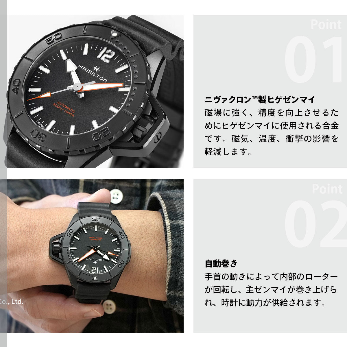 ハミルトン HAMILTON カーキ ネイビー オープンウォーター オート 46mm H77855330 腕時計 KHAKI NAVY OPENWATER AUTOMATIC【正規品】【60回分割手数料無料！】
