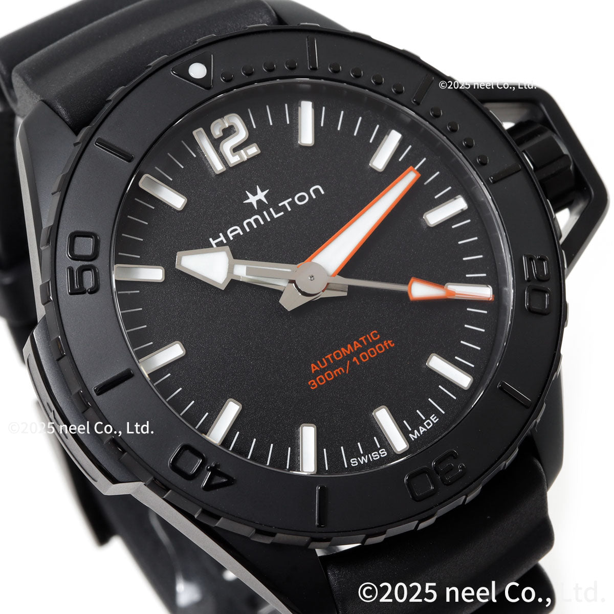 ハミルトン HAMILTON カーキ ネイビー オープンウォーター オート 46mm H77855330 腕時計 KHAKI NAVY OPENWATER AUTOMATIC【正規品】【60回分割手数料無料！】