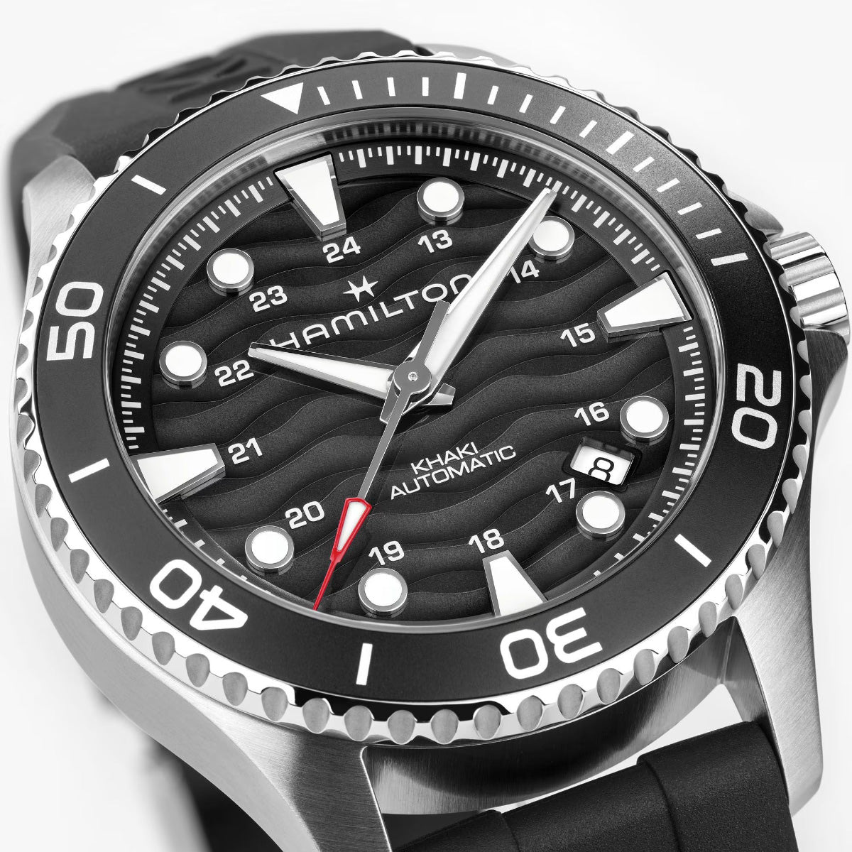 ハミルトン HAMILTON カーキ ネイビー スキューバ H82415330 腕時計 メンズ 自動巻き KHAKI NAVY SCUBA【2026 新作】【正規品】【60回分割手数料無料！】