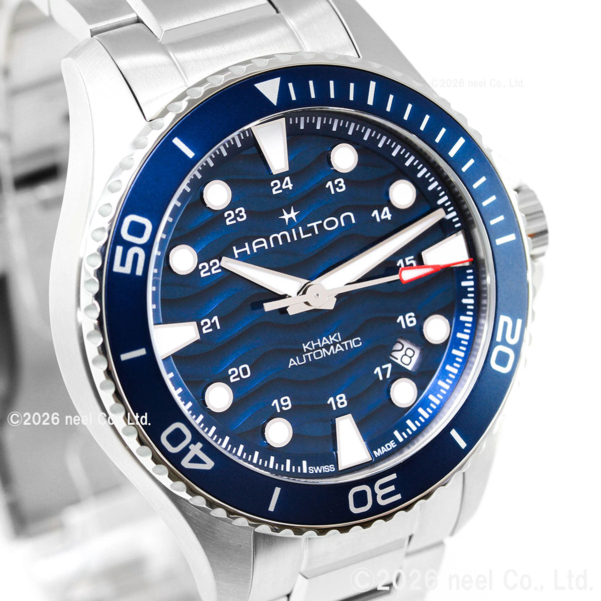 ハミルトン HAMILTON カーキ ネイビー スキューバ H82425140 腕時計 メンズ 自動巻き KHAKI NAVY SCUBA【2026 新作】【正規品】【60回分割手数料無料！】