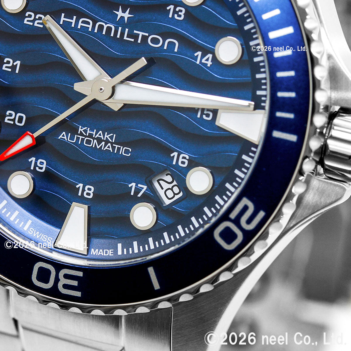 ハミルトン HAMILTON カーキ ネイビー スキューバ H82425140 腕時計 メンズ 自動巻き KHAKI NAVY SCUBA【2026 新作】【正規品】【60回分割手数料無料！】